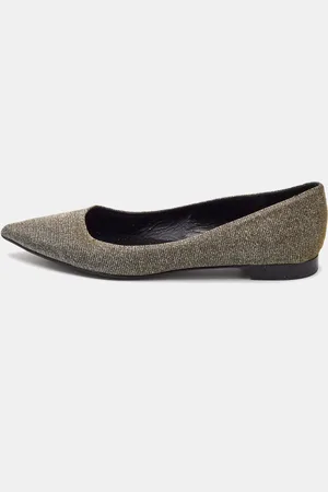 Saint Laurent Saint Laurent Lurex Fabric Pointed Toe Ballet Flats Size 38.5