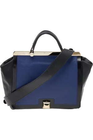 Furla Black/ Leather Cortina Top Handle Bag