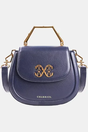 Charriol Dark blue Leather MARIE OLGA Handbag