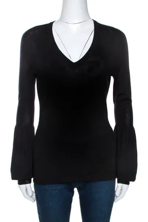 Céline Cashmere Knit Long Sleeve Top M