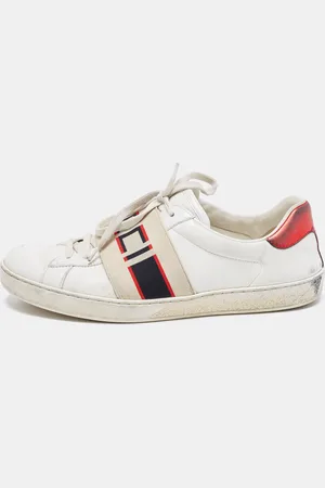 Gucci Leather Logo Band Ace Sneakers Size 41.5