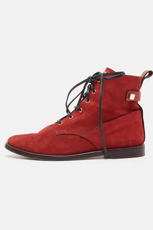 Stuart Weitzman Suede and Leather Ankle Boots Size 42.5