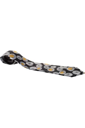 Lanvin Vintage Floral Print Traditional Silk Tie