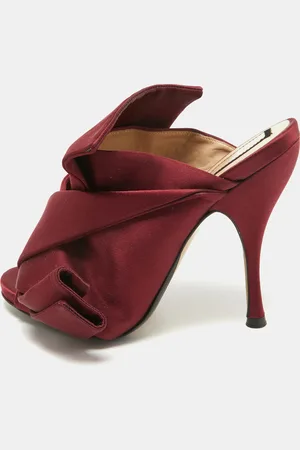Nº21 Satin Raso Knot Mules Size 37