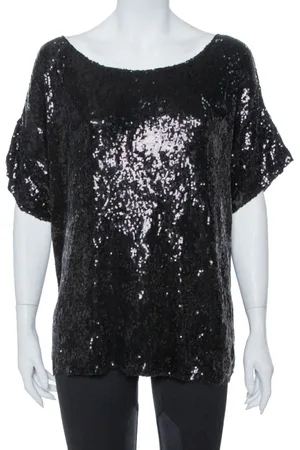 Balmain Sequin Embellished Oversized Knit Top M