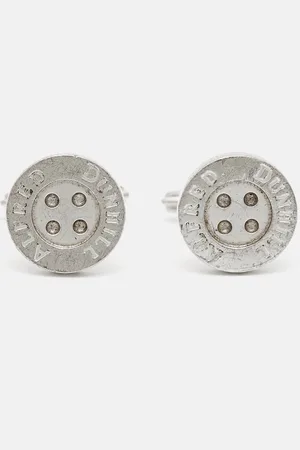 Dunhill Button Sterling Cufflinks