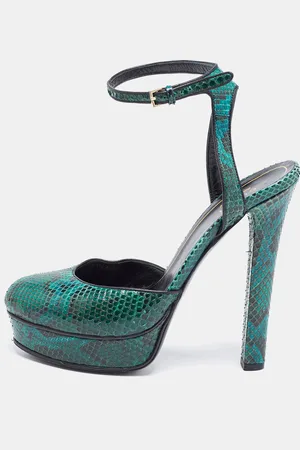 Gucci Python Leather Huston Pumps Size 36.5