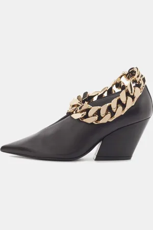Burberry Leather Brierfield Chain Pumps Size 36