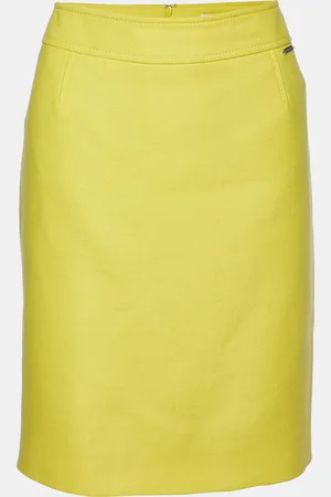 VERSACE Wool Pencil Skirt L