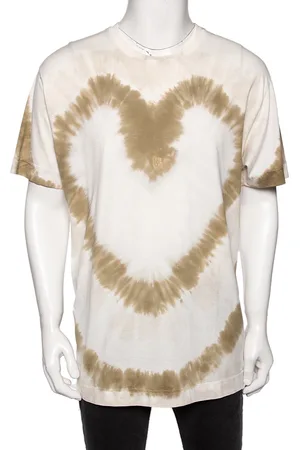 Givenchy Tie-Dye Heart Printed Cotton Crewneck Oversized T-Shirt M