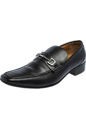 Gucci Leather Horsebit Slip On Loafers Size 43.5