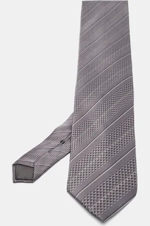 Lanvin Printed Satin Silk Tie