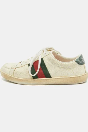 Gucci Grained Leather Ace Sneakers Size 41.5