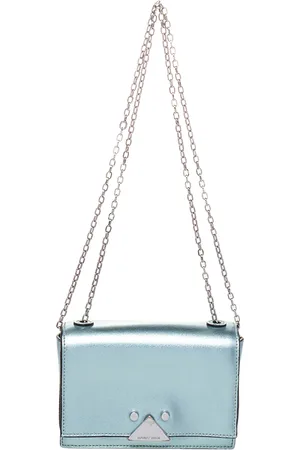 Emporio Armani Mint Green Leather Chain Shoulder Bag