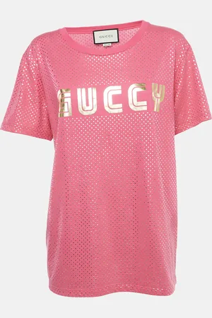 Gucci Logo Printed Cotton Oversized T-Shirt S
