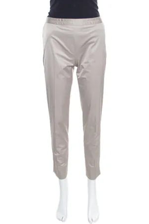 Paule Ka Embroidered Waist Detail Cropped Pants M