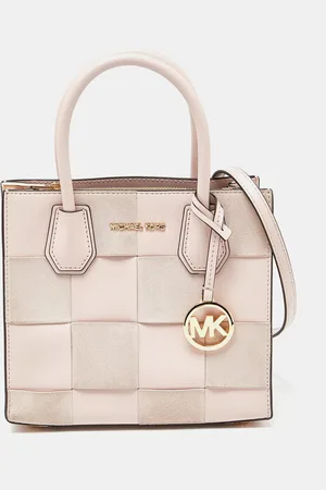 Michael Kors Light Leather and Suede Mercer Tote