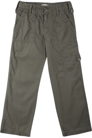 Burberry Olive Overdyed Cotton Cargo Pants 8 Yrs