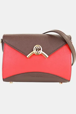 Charriol /Red Leather Coralie Malia Handbag