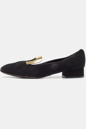Gucci Suede Alma Classic Smoking Slippers Size 39.5
