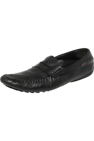 Gucci Ssima Leather Penny Slip On Loafers Size 41.5