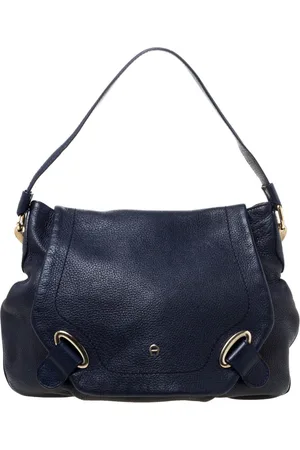 Aigner Leather Flap Hobo