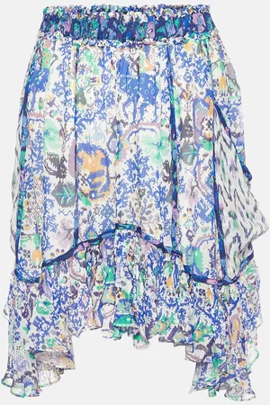 Isabel Marant Print Crepe Viviane Skirt S