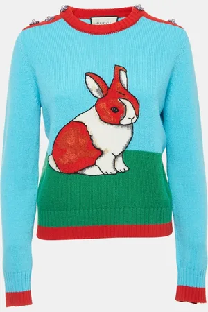 Gucci Rabbit Intarsia Wool Sweater S