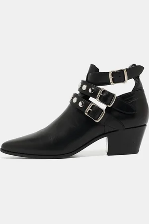 Saint Laurent Saint Laurent Leather Ankle Boots Size 35