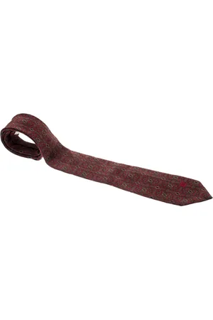Céline Vintage Paisley Printed Silk Tie