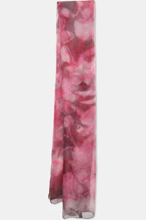 Gucci /Black Optical Illusion Print Silk Chiffon Stole