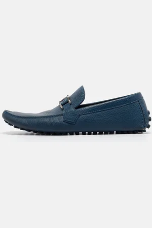 LOUIS VUITTON Leather Hockenheim Loafers Size 43