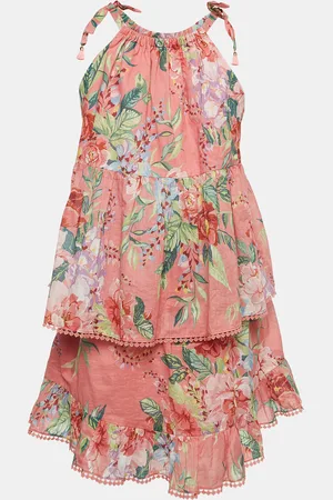ZIMMERMANN Floral Print Cotton Top & Skirt Set (10 Yrs)