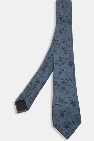 Gucci Floral Print Silk Skinny Tie