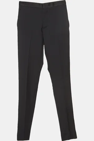 Gucci Satin Trim Wool Blend Suit Trousers XS