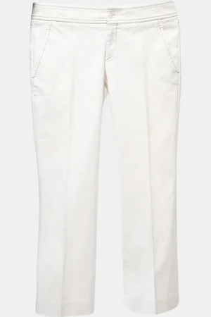 Gucci Off Cotton Trousers S