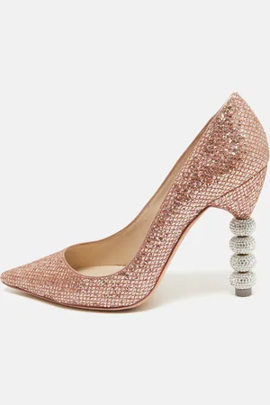 SOPHIA WEBSTER Glitter Coco Crystal Pumps Size 41