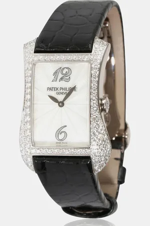 PATEK PHILIPPE 18k White Gold Gondolo 4972G-001 Quartz Women