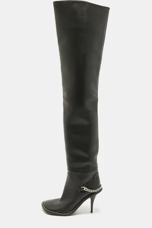Stella McCartney Leather Over The Knee Boots Size 40