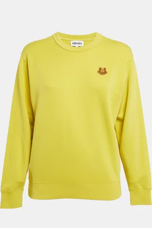 Kenzo Tiger Applique Cotton Knit Sweatshirt S