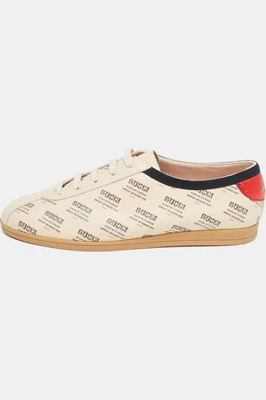 Gucci Invite Print Leather Falacer Sneakers Size 40