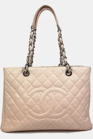 CHANEL Caviar Leather Quilted GST Tote Bag
