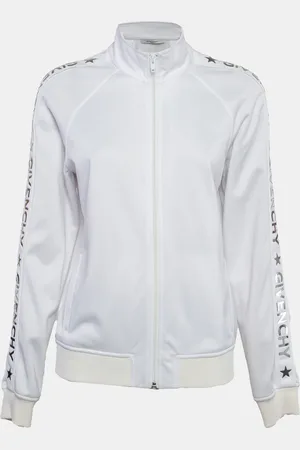 Givenchy Metallic Logo Print Jersey Jacket L
