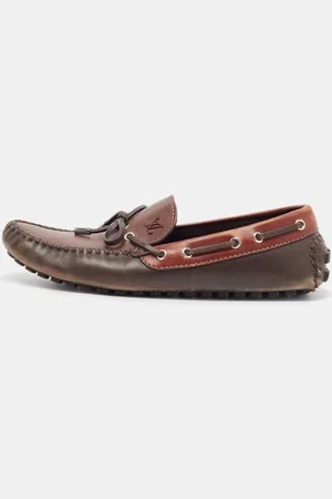 LOUIS VUITTON Leather Arizona Loafers Size 43