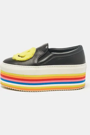 JOSHUA SANDERS Leather Slip On Sneakers Size 36
