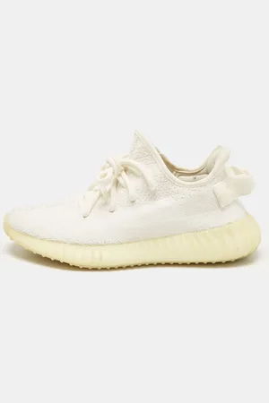 adidas Knit Fabric Boost 350 V2 Cream Sneakers Size 37 1/3