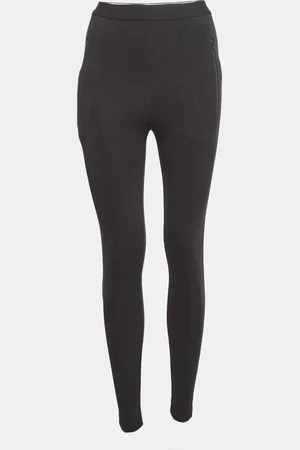 Balenciaga Knit Logo Detail Waist Leggings S