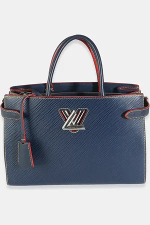LOUIS VUITTON Indigo Epi Twist Tote Bag
