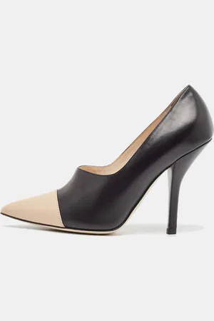 Fendi /Beige Leather Pointed Toe Pumps Size 41