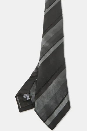 Emporio Armani Striped Silk Skinny Tie